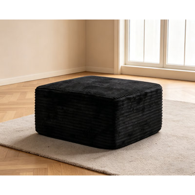 27.6" Corduroy Compression Ottoman
