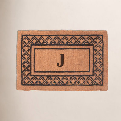 Monogrammed Welcome Outdoor Doormat