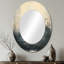 Miroir mural gris moderne gris céleste pyramide Giza III-916580501