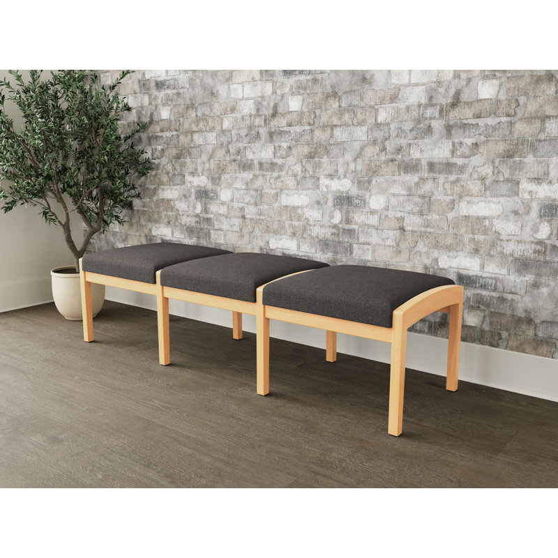 Banc en bois 3 places Lenox, Naturel, Archetype Smoke