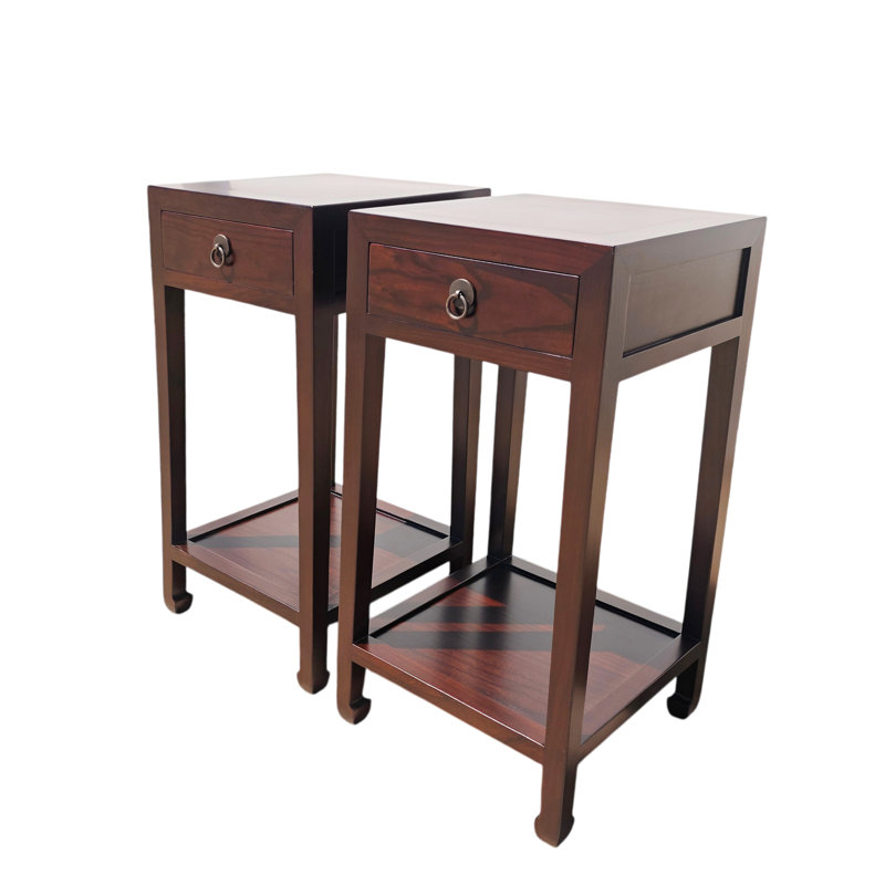 1 - Drawer Solid Wood Nightstand