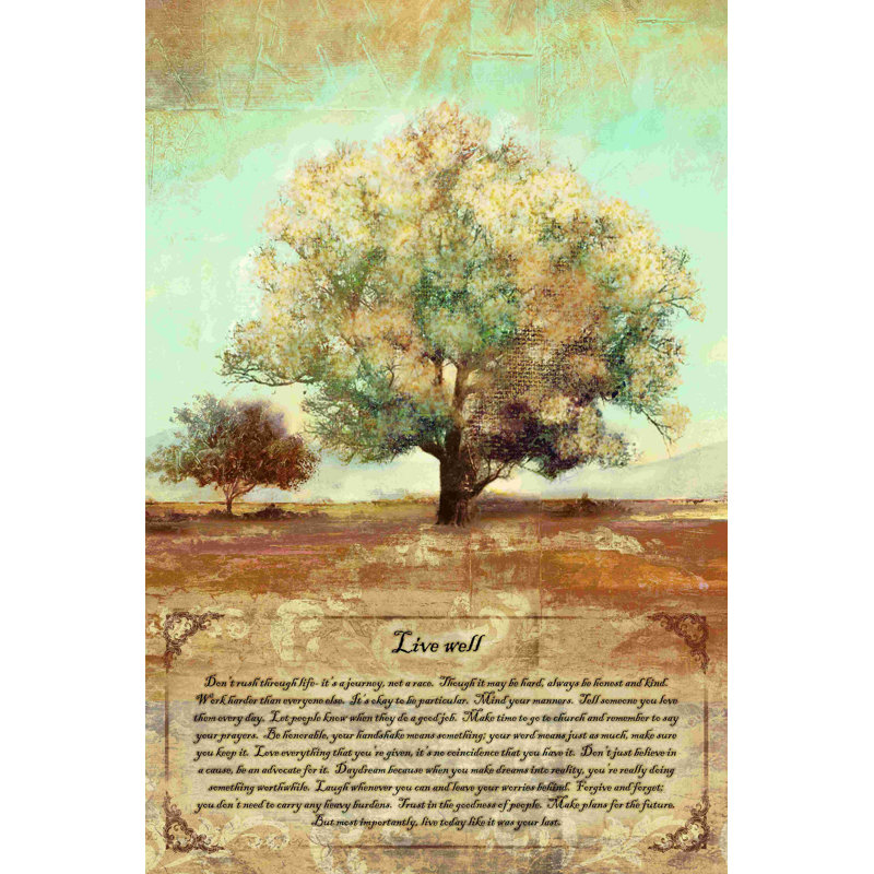Live Well Tree 2, H 18 po x l 12 po