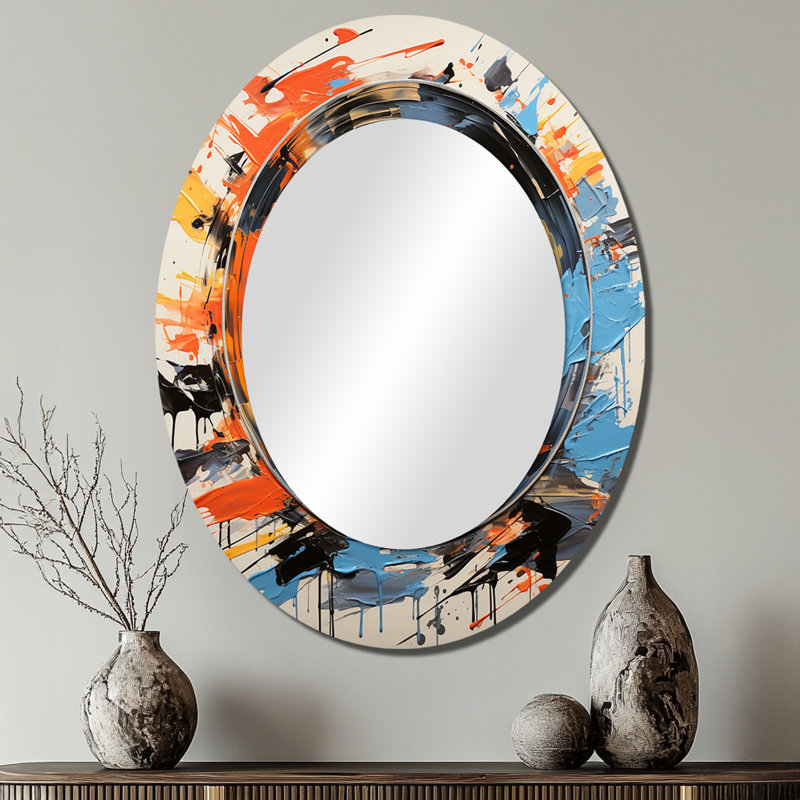 Loralee - Miroir en métal tendance, 40 po x 30 po