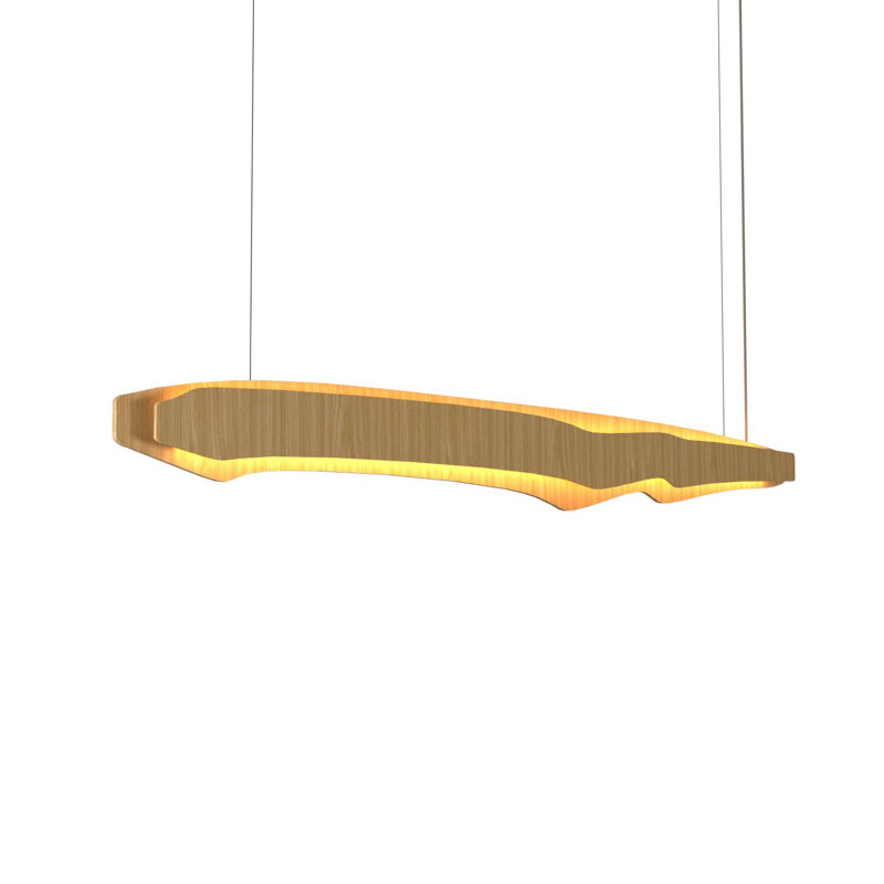Horizon 1 - Light LED Pendant, Sand, 7.68" H x 55.12" W x 3.54" D