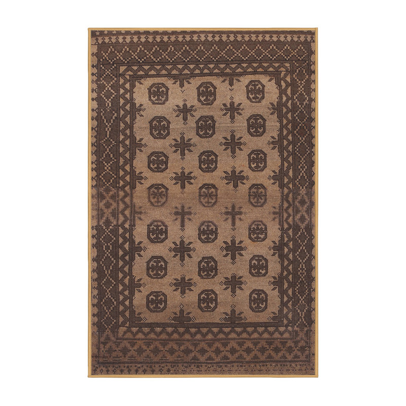 Tapis brun Southwestern, Rectangle 5 pi x 7 pi