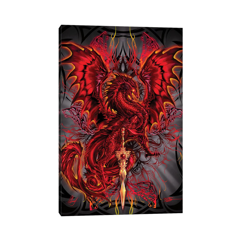 «Bloodblade» par Ruth Thompson - impression sur toile tendue, H 18 po x l 12 po x 1,5 po