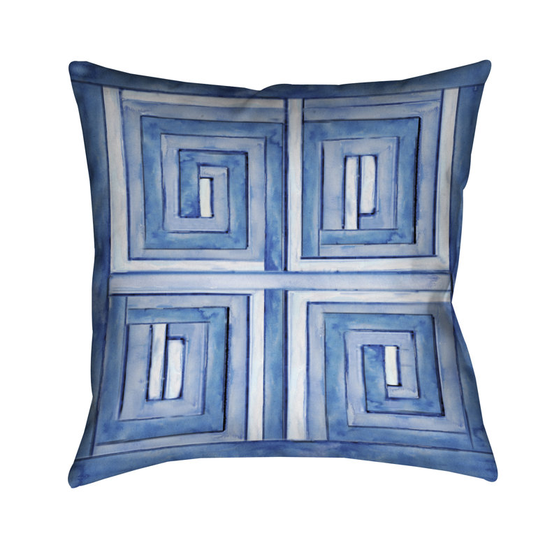 Asian Influence Indoor/Outdoor Throw Pillow