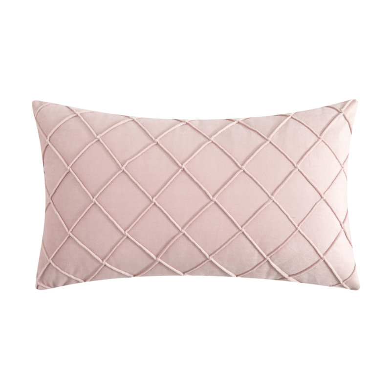 Velvet Throw Pillow, Pink