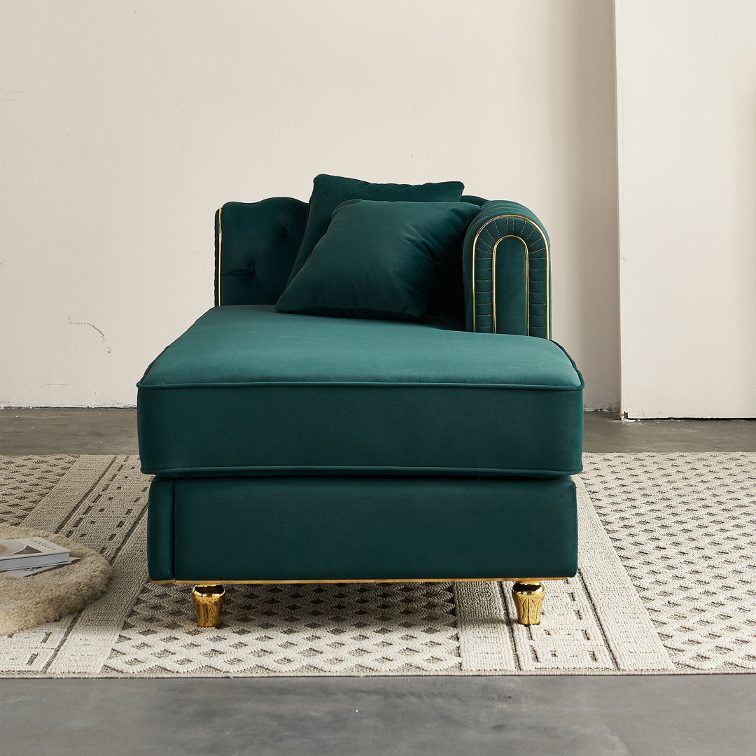 66.9 Wide Upholstered Chaise Lounge Sofa House of Hampton® Upholstery 