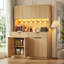 Armoire de rangement autoportante à 4 portes à texture ondulée pour la cuisine et la salle à manger-527803799-529476157-271260437