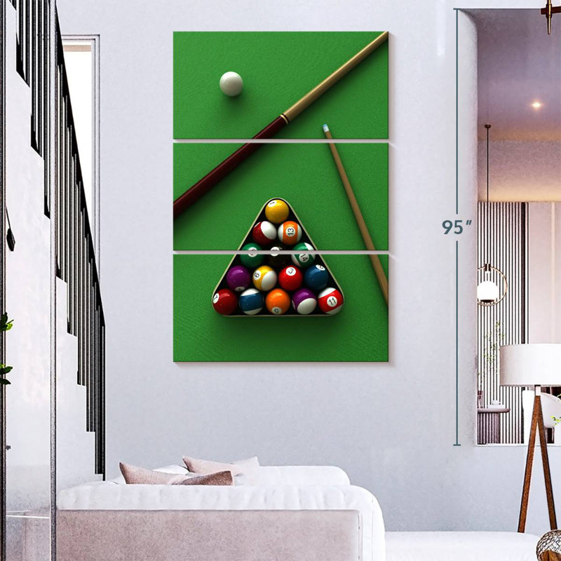Équipement de jeu de billard Senne, H 74 po x l 48 po