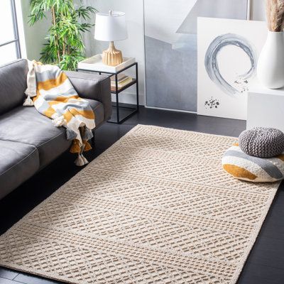 Tapis performance géométrique touffeté à la main Fred