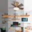 Ventilateur de plafond 24 po avec lumières DEL Tavontae-313078646