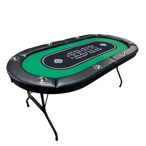 Lampe de table de poker pliable INO Design pour jeux de casino, vert, Vert