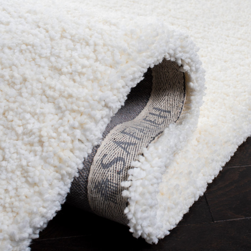 Tapis ivoire fait à la main Antanė, Rectangle 3 pi x 5 pi, Ivory