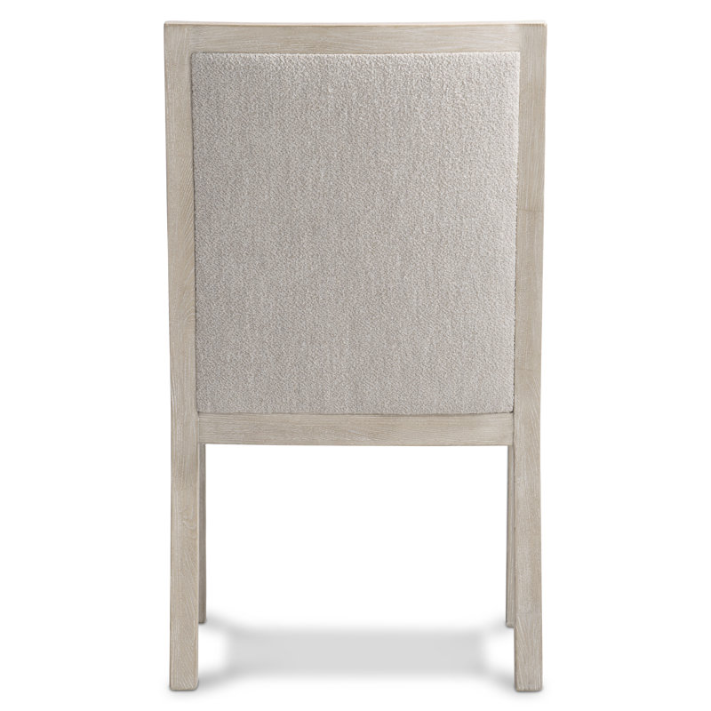 Tawny Upholstered Wood Arm Chair with Cushions