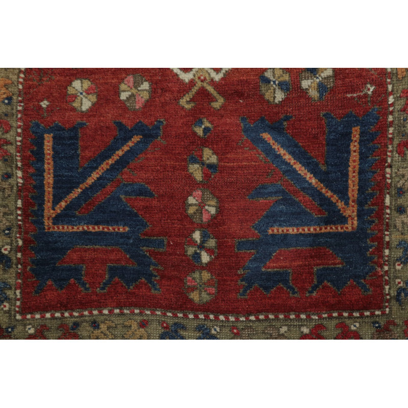 One-of-a-Kind 1'10"x3'6" Hand Knotted Area Rug