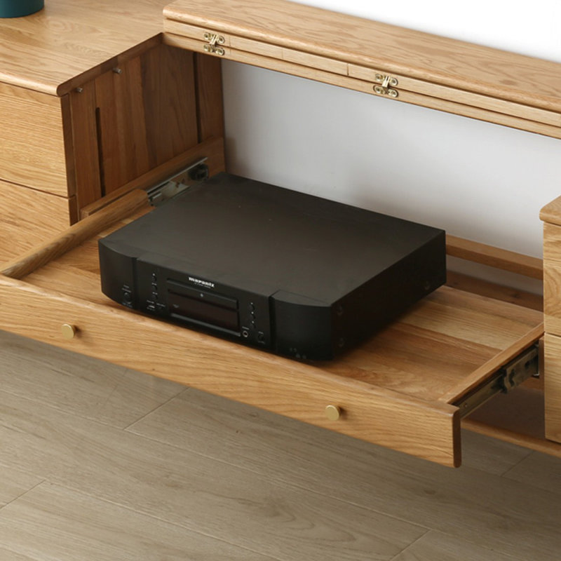 Meuble télé Modern Burlywood, H 23,62 po x L 70,87 po x l 15,75 po