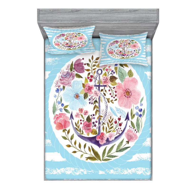 Microfiber Sheet Set, Queen Sheet Set + Fitted Sheet + 2 Pillowcases