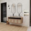 Meuble-lavabo 48 po avec 2 lavabos en céramique et 4 portes à fermeture douce