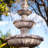 58.3" 3-Tier Electric Outdoor Freestanding Water Fountain - Classic Leaf Design, Large Bird Bath with Pump - Ideal for Yard, Lawn and Garden Décor-1176241982