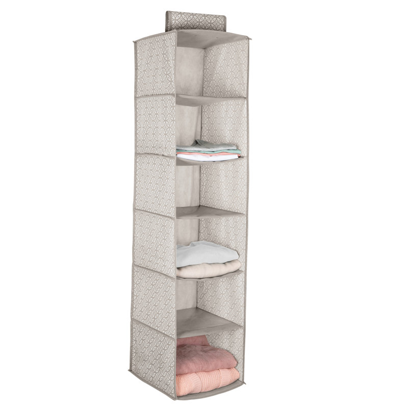 Organisateur de garde-robe boho à 6 tablettes Simplize