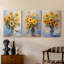 Floral Study Series CLVII - Ensemble de 3 toiles tendues avec châssis - Prêt à être accroché-107311259