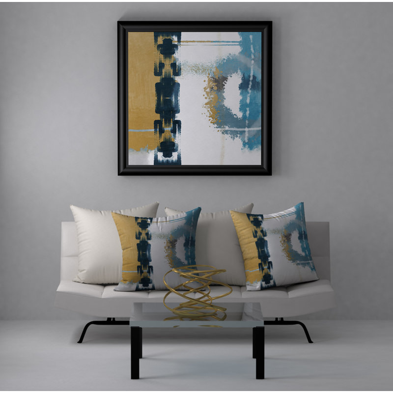Reversible Throw Pillow, 24" H x 24" W