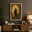 Lovers in Gold Art Deco - Wrapped Canvas-757931121-757931132