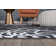 Carius Performance Floral Gray/Blue/Black/White Area Rug