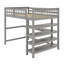 Lit mezzanine double avec tablettes et bureau-1835368701