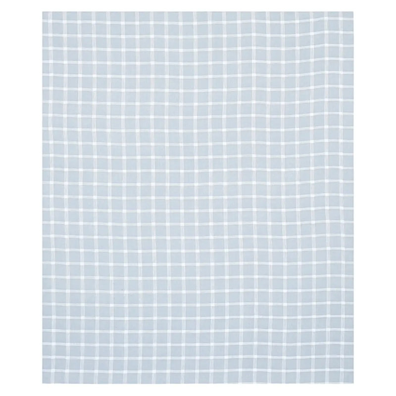 Pauline Check Casement Fabric, Chambray