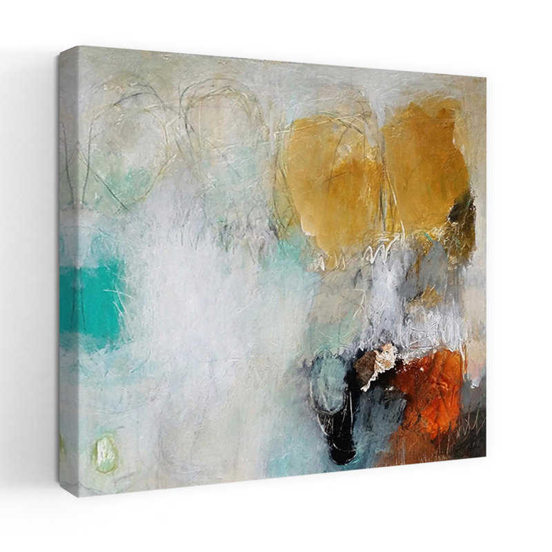 «Fears Burn Down», art contemporain abstrait, H 32 po x l 32 po