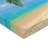 Ambesonne Landscape Fitted Sheet 2-Pack Tropic Botanic Image Sky Blue Cream-106742946
