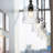 Corder Mini Pendant - Antique Black Iron - Hammered Water Glass-881641178