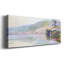 La seine au port - reproduction panoramique sur toile tendue