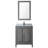 Daria 30'' Single Bathroom Vanity with Marble Top with Mirror-97873286-97873288