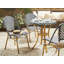 Ginjiro Round Metal Outdoor Bistro Table , 70cm cm W 70cm cm D