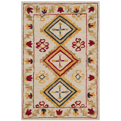 Vahakn Hand Tufted Wool Geometric Rug