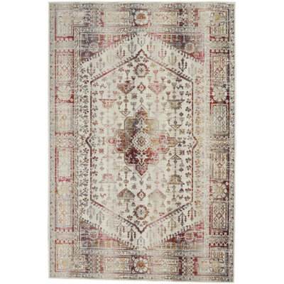 Tapis traditionnel ivoire Karey Farmhouse