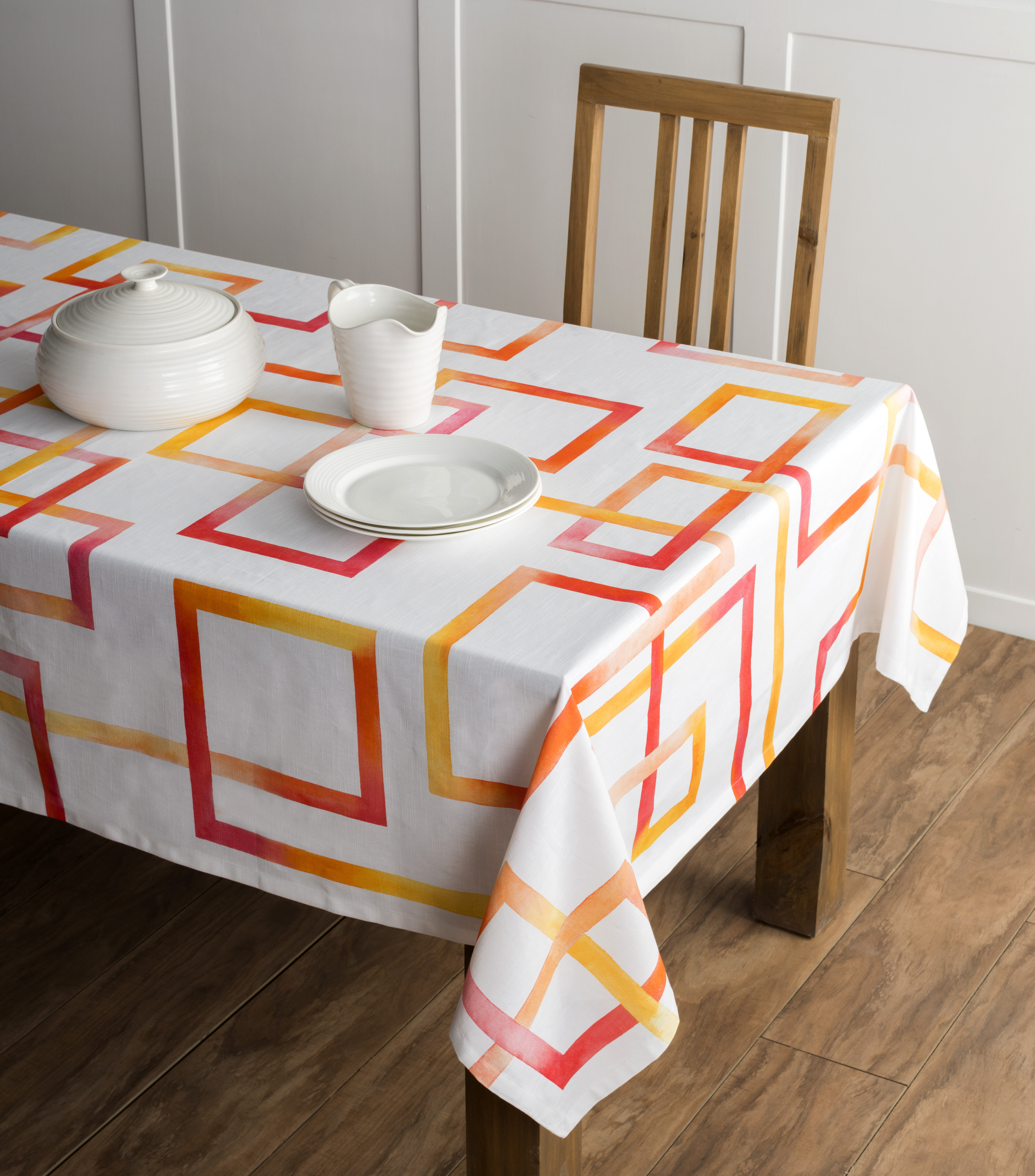 Maison d' Hermine Christmas Geometric Christmas Cotton Tablecloth & Reviews