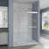 Opal Mirage MCOCOD 70-76.75"W x 76"H Double Sliding Frameless Soft Close Shower Door with 3/8"(10mm)Clear Glass