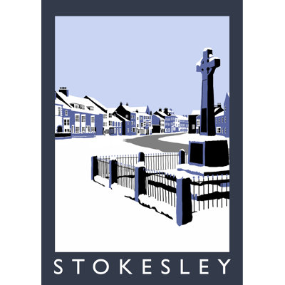 'Stokesley In Snow' by Richard O'Neil - Print