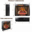 Foyer électrique à infrarouge avec ensemble de garniture amovible, générateur de chaleur de 1500 W, foyer sans fumée, flamme réglable et luminosité de braise, 5000 / heure, 400 pieds carrés Pi. Zone de chauffage, 3 voies d'installation, / Ul