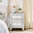 Mirror Three Drawer Cabinet, Multi Functional Storage Cabinet