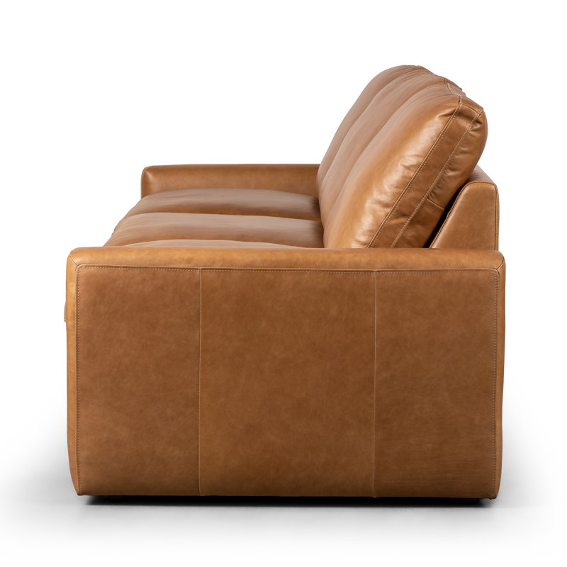 Tillery Power Reclining Sofa, Sonoma Butterscotch Top Grain Leather