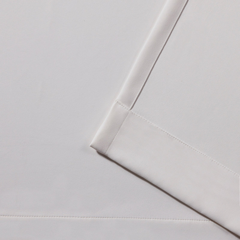 Ellaina Room Darkening Curtain Single Panel, Vanilla, 100" W x 84" L