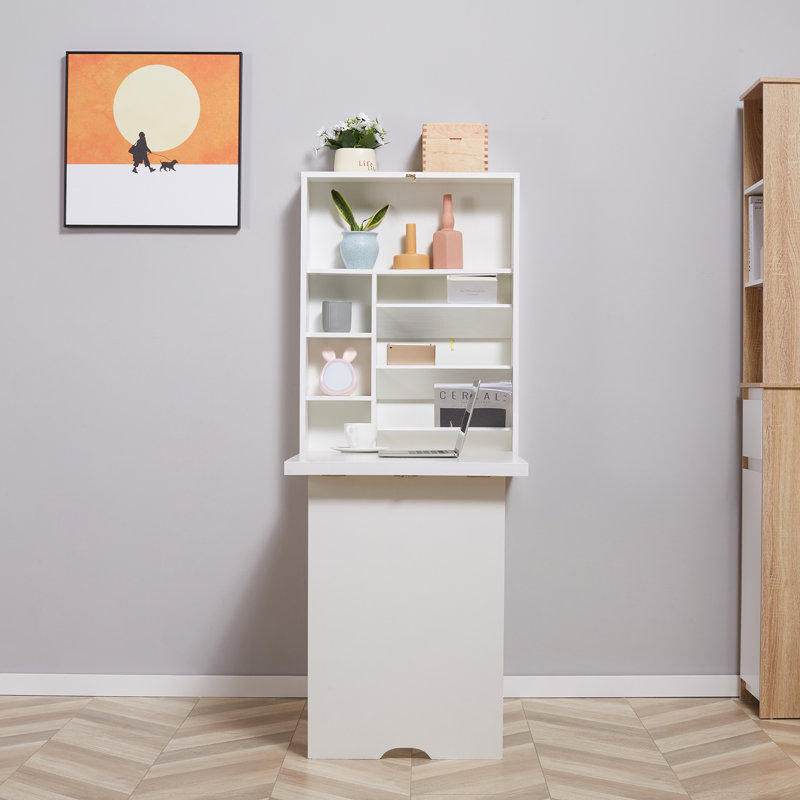 Savaira Floating Desk, White