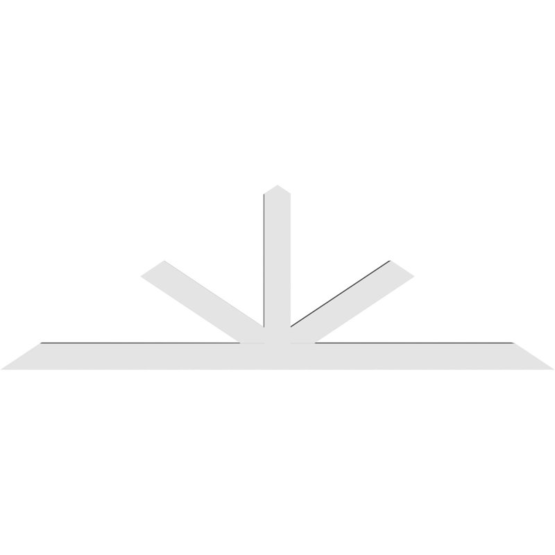 Support à pignon Saratoga, H 28 po x l 84 po (pas: 8/12), P 4 po x F 4 po, PVC
