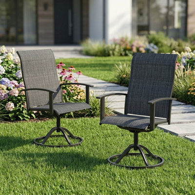 Chaise de patio pivotante